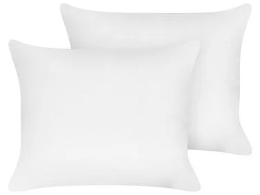 Sett med 2 hodeputer TRIGLAV Høy 50 x 60 cm Polyester Hvit v:983629 Sett med 2 hodeputer TRIGLAV Høy 50 x 60 cm Polyester Hvit v:983629