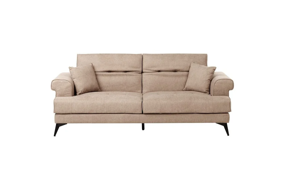 3-sitssoffa Beliani Skive Beige Beige VALUE_MISSING_2 v:3932989