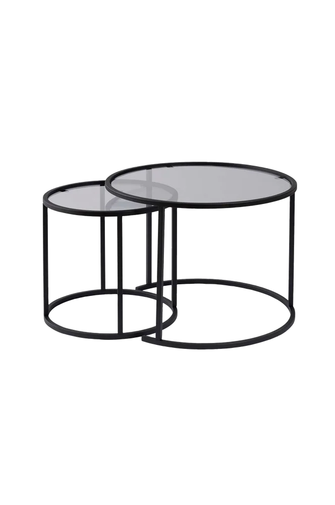 Salongbordsett Aurum Double Small - Svart m v:7695223