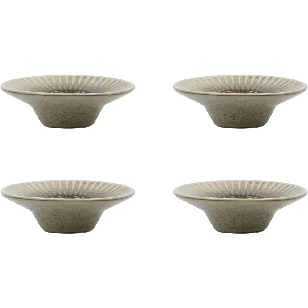 Pleat Eggeglass 4-pk, Gråbrun v:3184144 Pleat Eggeglass 4-pk, Gråbrun v:3184144