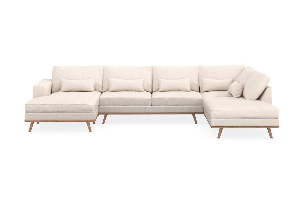 Copenhagen 5-seters Høyrevendt U-formet Sofa med Divan og Sjeselong i Manchester v:4901339 Copenhagen 5-seters Høyrevendt U-formet Sofa med Divan og Sjeselong i Manchester v:4901339