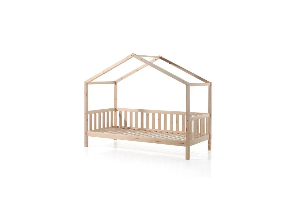 Husseng med tekstilsett Dallas 90x200 cm Naturlig, Uten gjerde, Med skuff v:2713362