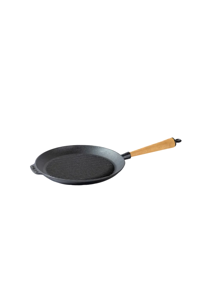 Grillpanne i støpejern diameter 28 cm – Svart – Kjøkken & husholdning | m v:9851085 Grillpanne i støpejern diameter 28 cm – Svart – Kjøkken & husholdning | m v:9851085