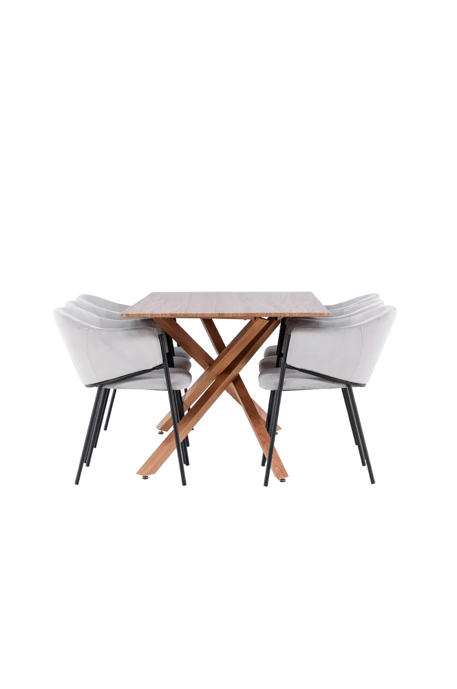 Piazza spisebord med Evelina spisestol v:8004762 Piazza spisebord med Evelina spisestol v:8004762