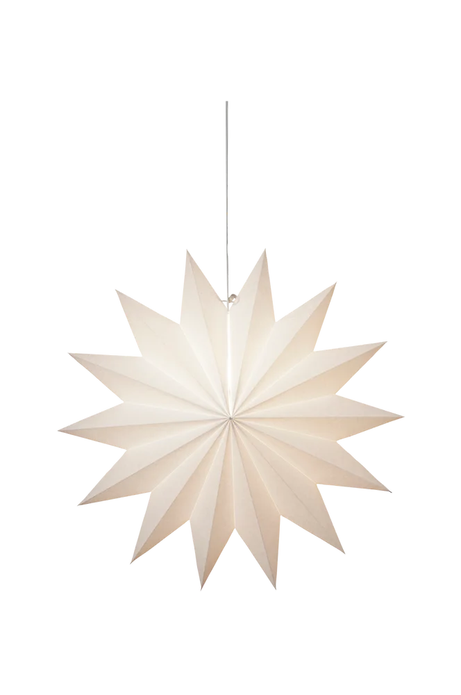 Stjerne Vanlig 60cm – Hvit – Belysning | m v:8097851