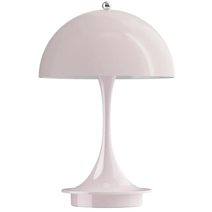Panthella 160 Bordlampe Bærbar, Pale Rose Opal Acryl v:474515 Panthella 160 Bordlampe Bærbar, Pale Rose Opal Acryl v:474515