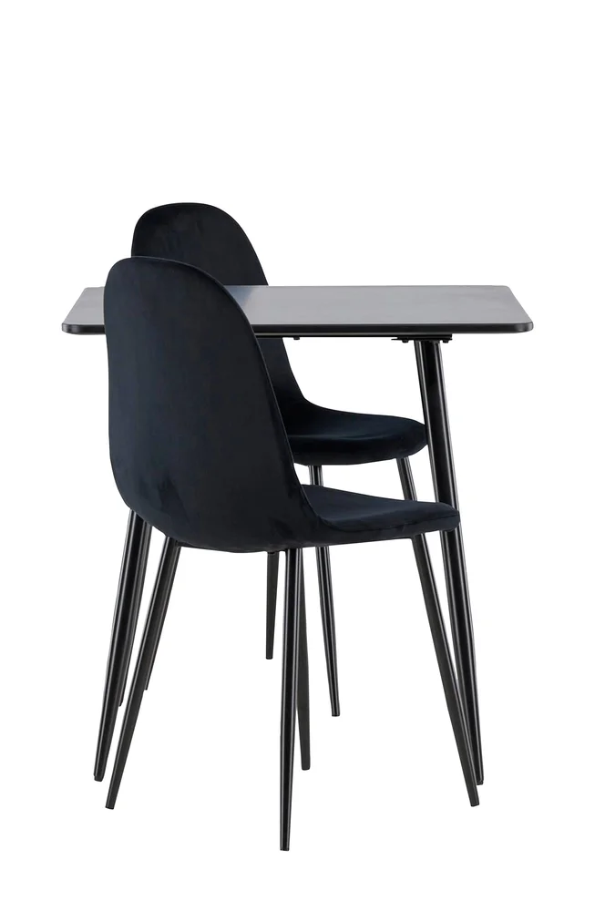 Polar spisebord med polar spisestol – Svart m v:9947211