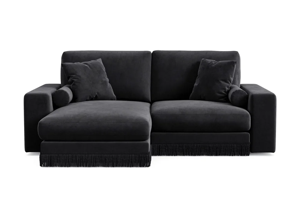Arken Lyx 3-seter Vendbar L-formet Dyp Divansofa i fløyel v:4018737 Arken Lyx 3-seter Vendbar L-formet Dyp Divansofa i fløyel v:4018737
