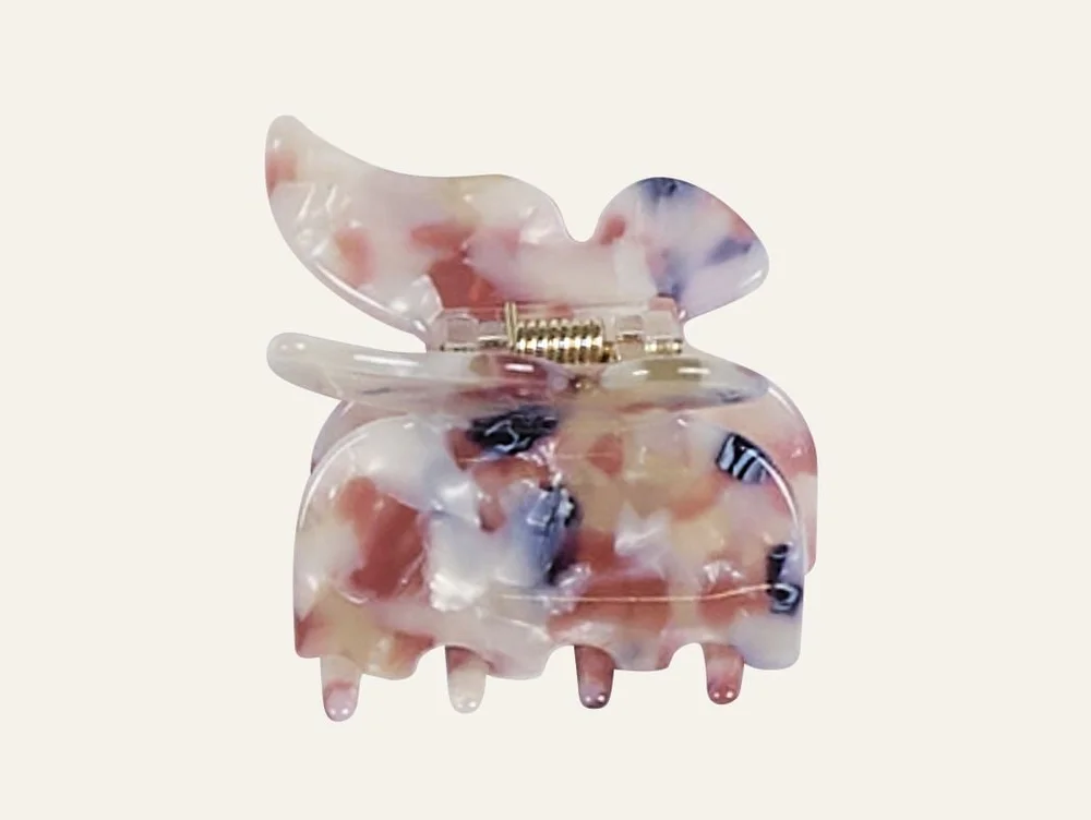 Hårklype multi rosa – 4,5×4,8×4,1 cm v:459120