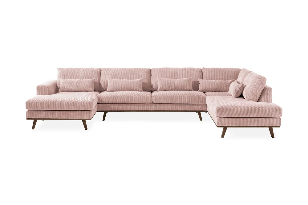 Copenhagen 5-seters Høyrevendt U-formet Sofa med Divan og Sjeselong i Manchester v:2007273 Copenhagen 5-seters Høyrevendt U-formet Sofa med Divan og Sjeselong i Manchester v:2007273