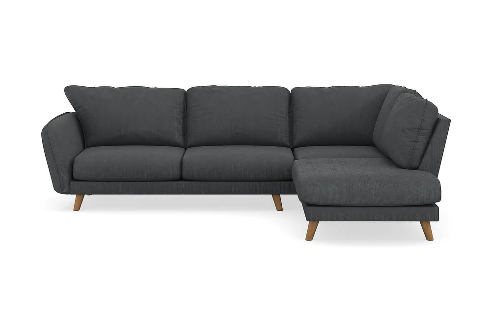 Trend Lyx 4-seters Høyrevendt L-formet Sjeselongsofa i Manchester v:8472735