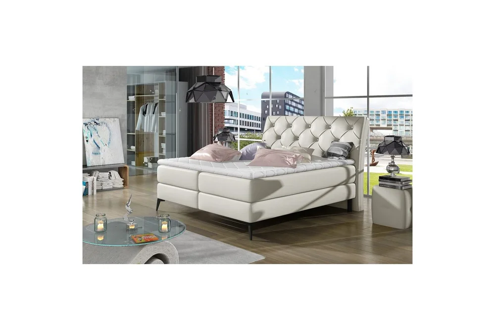Komplett sängpaket kontinentalsäng Eltap Grädde 180x200 DEL v:6597414