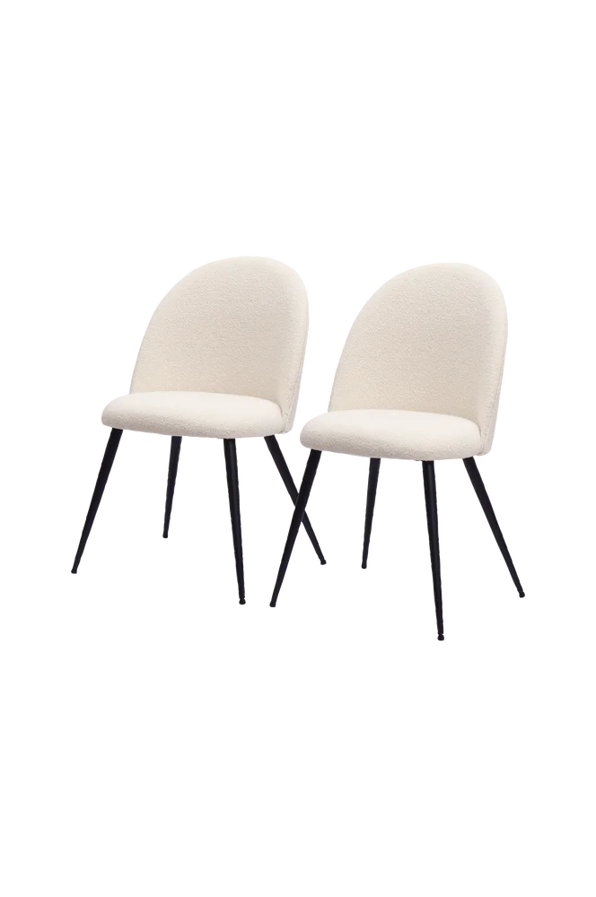 Thorsten 2-pakning spisestol - Beige m v:6299265