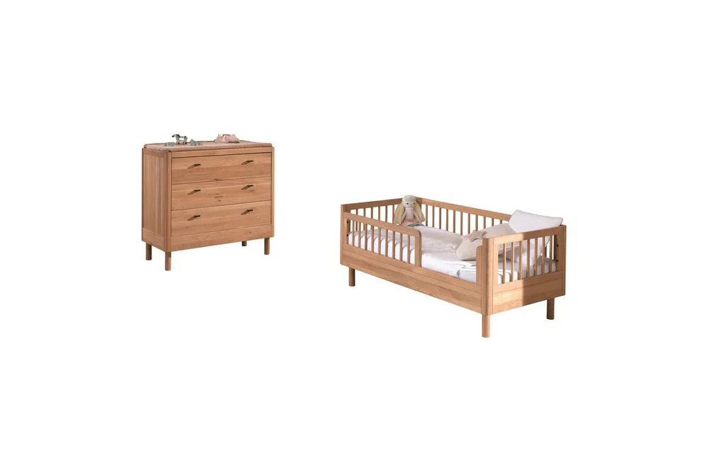 Spjälsäng med byrå Jaxx Forrest Jaxx oak v:3507909