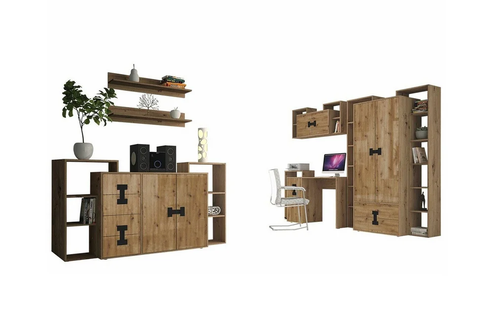 Castlebay Möbelset För Sovrum Brown v:6163031