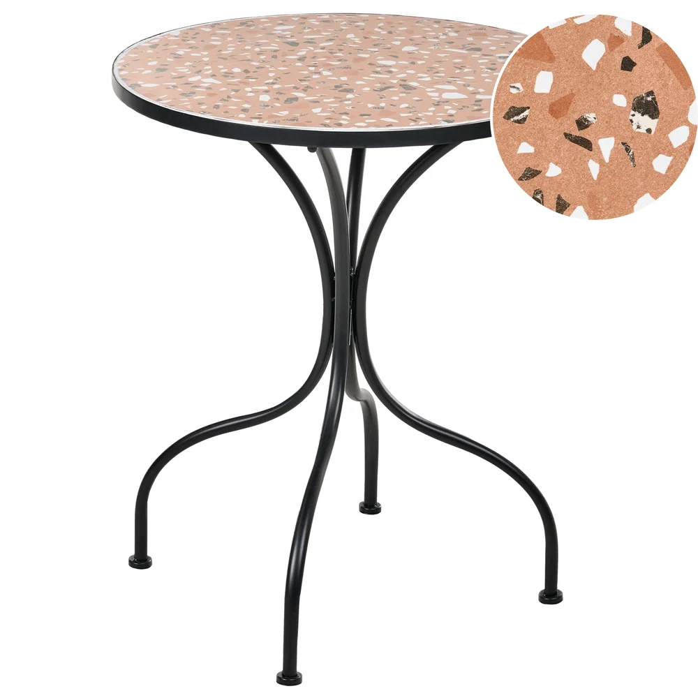 Bistrobord utendørs Adrano 60 cm terrazzoeffekt Jern v:5946805 Bistrobord utendørs Adrano 60 cm terrazzoeffekt Jern v:5946805
