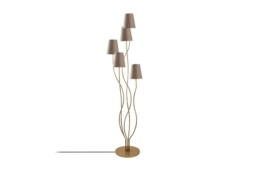 Gulvlampe Crestor Gull / Beige v:1774552 Gulvlampe Crestor Gull / Beige v:1774552