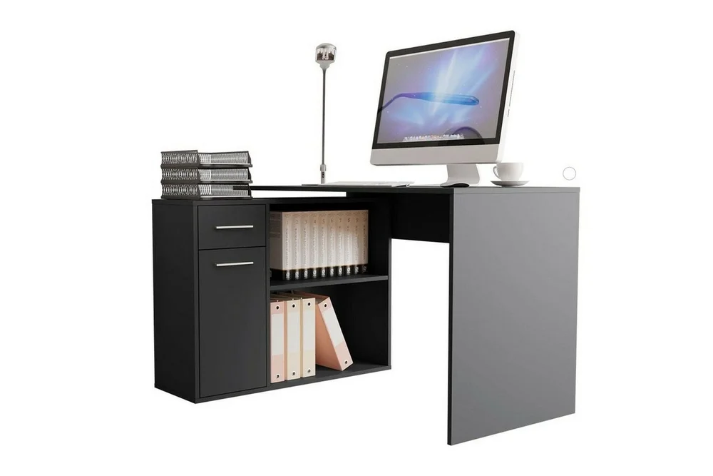 Wickston Skrivbord 120 cm Anthracite v:2292826