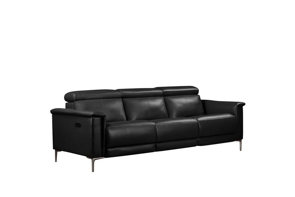 Reclinersofa uten hjørne Loft24 3-seters sofa Lund cognac Antracit v:6981554