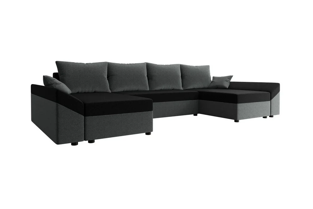 Midfeld 4-sits Hörnbäddsoffa Dark Grey/Black v:7460794