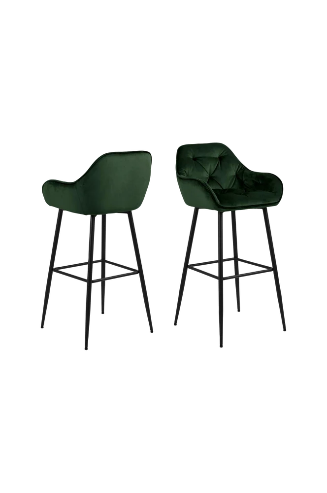 Barstol Alice, 2-pk – Grønn m v:8781731