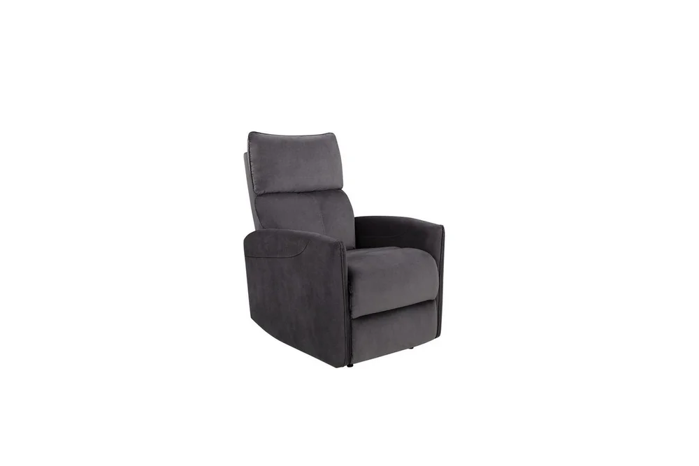 Recliner Pineto Antrasitt, Fløyel/Metall/Tre v:6379951