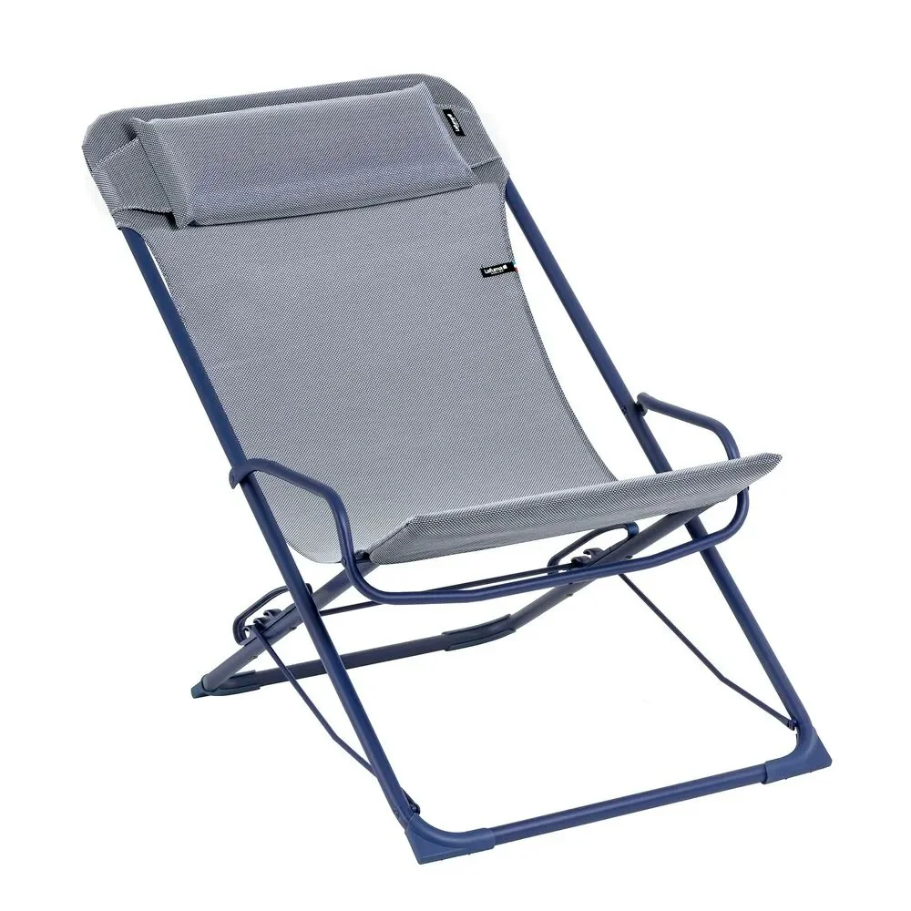 Transaswing Folding Rocking Deckchair, Blue v:6322156