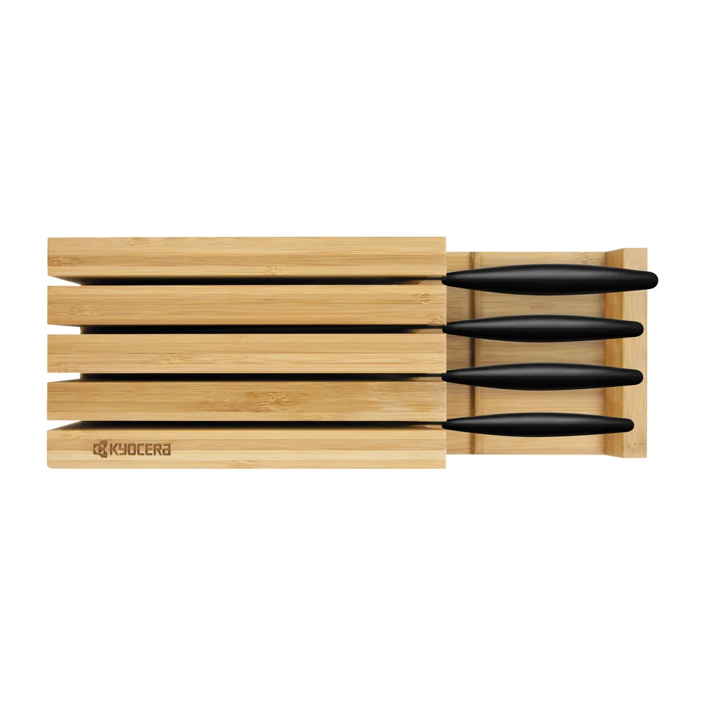 Kyocera knivblokk bambus for 4 kniver v:6431310 Kyocera knivblokk bambus for 4 kniver v:6431310