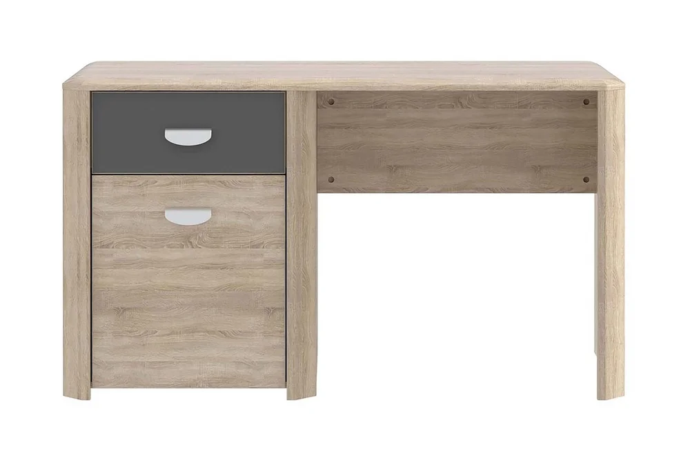Yazmene Skrivebord 130 cm med Oppbevaringsskuff + Skap v:7591939