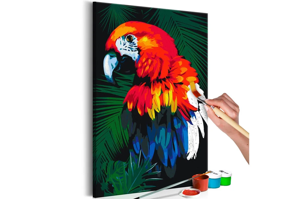 Gjør-det-selv Maleri Parrot 40×60 cm v:3984381 Gjør-det-selv Maleri Parrot 40×60 cm v:3984381