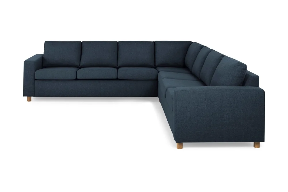 Crazy 6-seters Vendbar L-formet X-Large Hjørnesofa i Stoff v:5176826