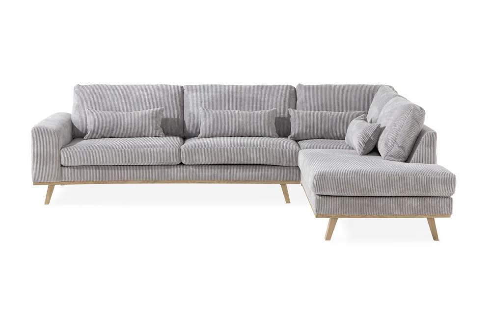 Copenhagen 4-seters Høyrevendt L-formet Sjeselongsofa i Manchester v:3150910