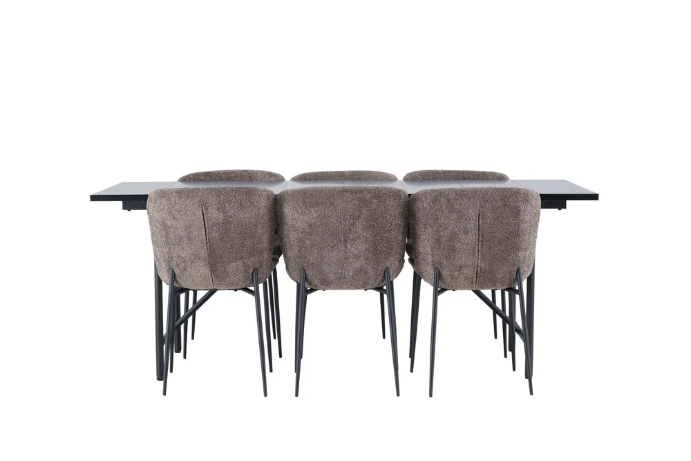 Astrid Spisegruppe 200 cm Rektangulær med 6 Modesto Stoler v:7773214 Astrid Spisegruppe 200 cm Rektangulær med 6 Modesto Stoler v:7773214