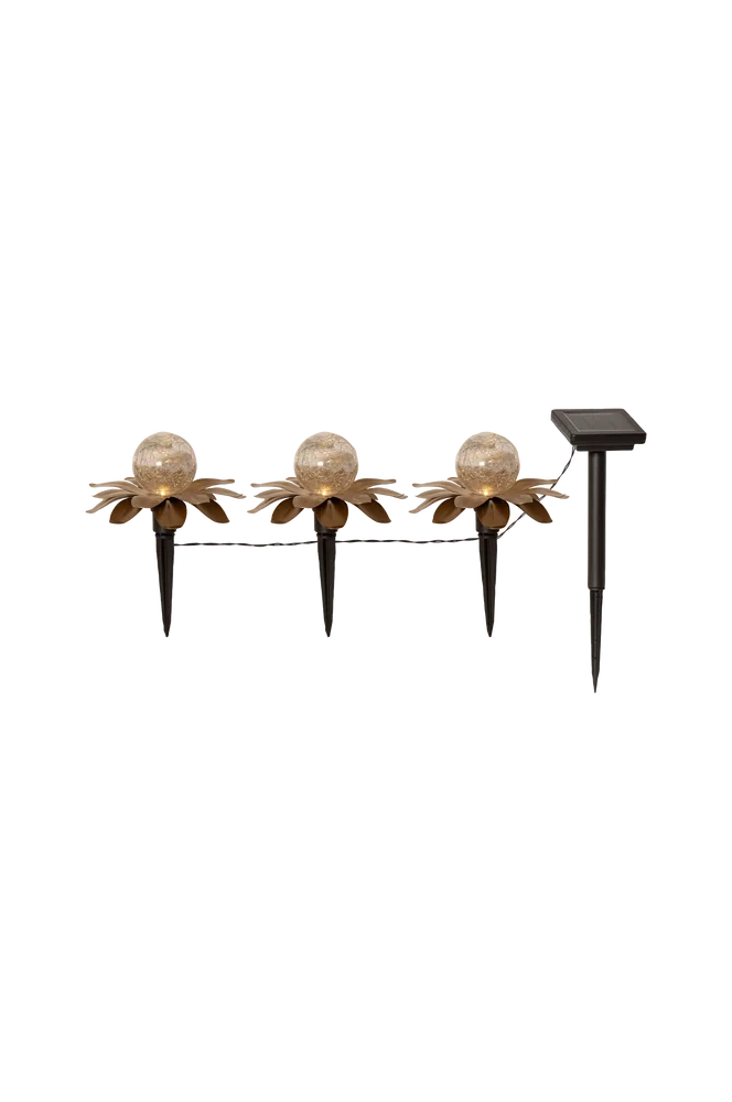 Solcelledekor Lilly – Gull – Belysning | m v:2273607