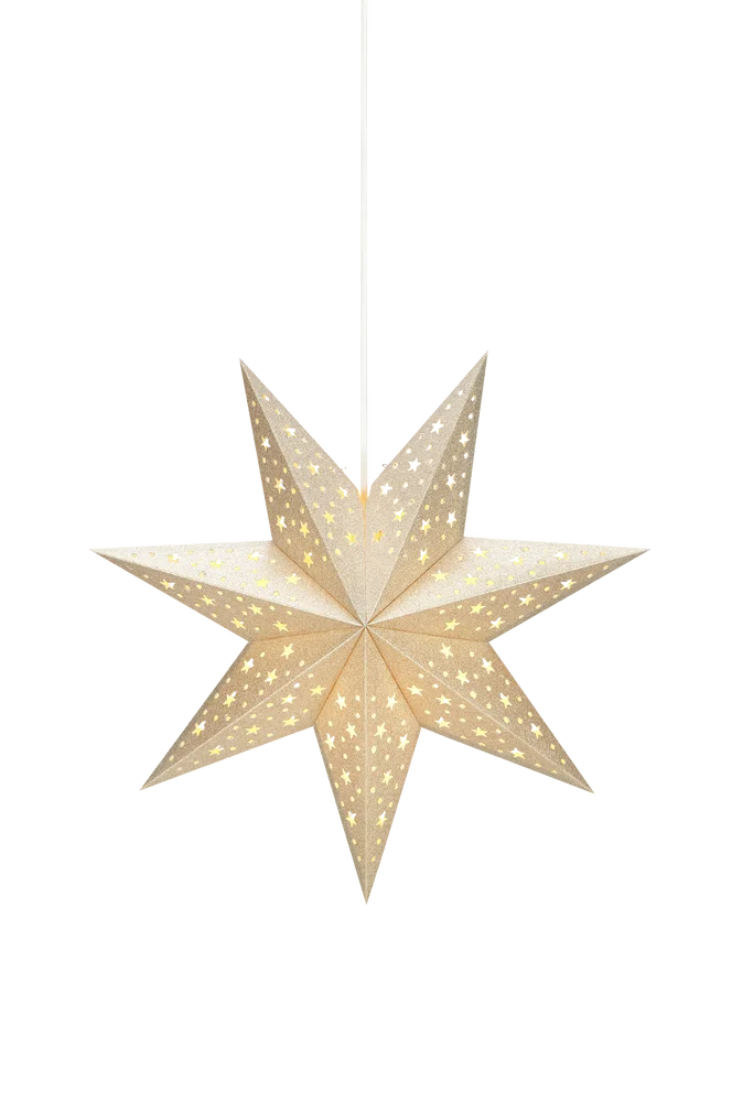 Julestjerne Solvalla 45 cm – Gull – Belysning | m v:775640