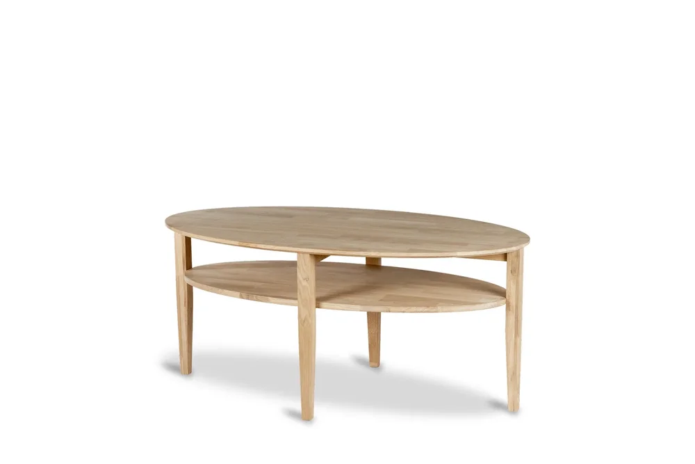Waterloo Ovalt Sofabord 130x70 cm i heltre v:7622311