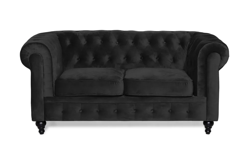 Chesterfield Lyx 2-seter Liten fløyelssofa – Dyp sofa 160 cm bred v:8415088 Chesterfield Lyx 2-seter Liten fløyelssofa – Dyp sofa 160 cm bred v:8415088
