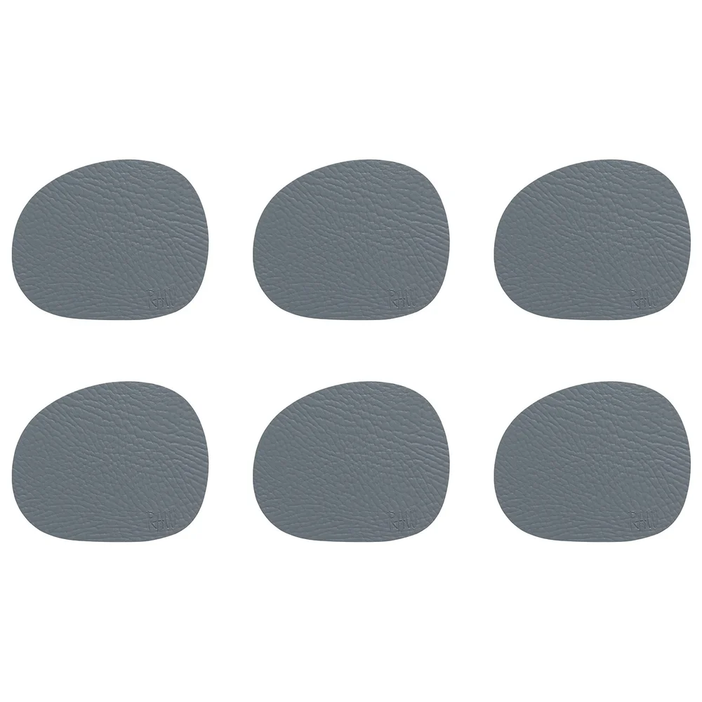 Raw Glassunderlag 6-pk, Grå v:7808077
