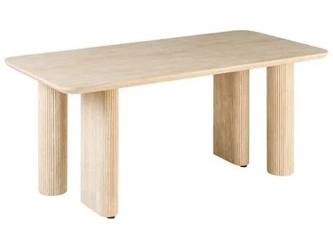 Spisebord BARROY Travertin-effekt 180 cm 90 cm v:5307781 Spisebord BARROY Travertin-effekt 180 cm 90 cm v:5307781
