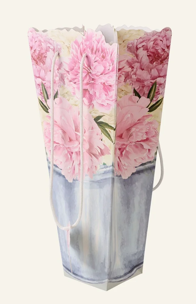 Blomsterpose multi rosa – 12x36x10 cm v:9725931