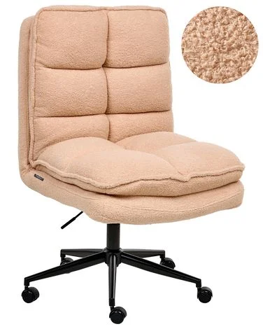 Kontorstol ADDISON Bouclé Ferskenrosa v:3848754 Kontorstol ADDISON Bouclé Ferskenrosa v:3848754