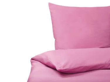 Sengesett HARMONRIDGE 220 x 240 cm Bomullssateng Rosa v:9535395