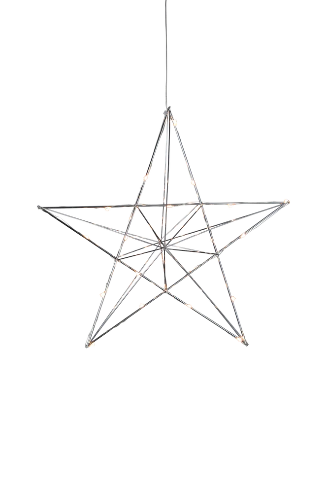 Adventsstjerne Drops – Sølv – Belysning | m v:2391326 Adventsstjerne Drops – Sølv – Belysning | m v:2391326