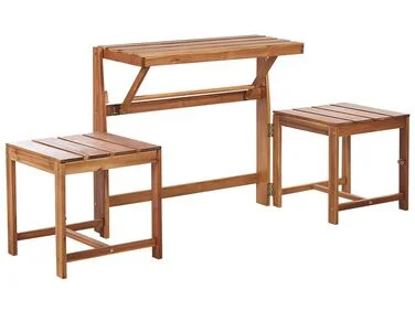 Konvertibel hagebenk med bord TUENNO Akasietre Brun v:9602687 Konvertibel hagebenk med bord TUENNO Akasietre Brun v:9602687