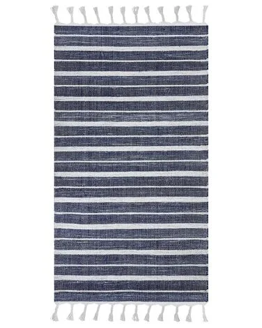 Teppe BADEMLI Mørkeblå 80 x 150 cm v:1515858 Teppe BADEMLI Mørkeblå 80 x 150 cm v:1515858