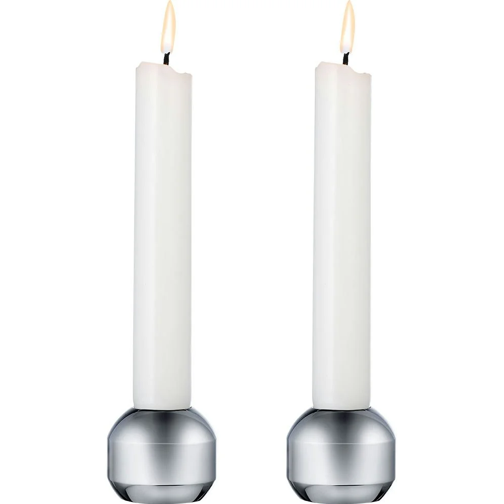Silhouette 34 Lysestaker 2-pk, Chrome v:7600458