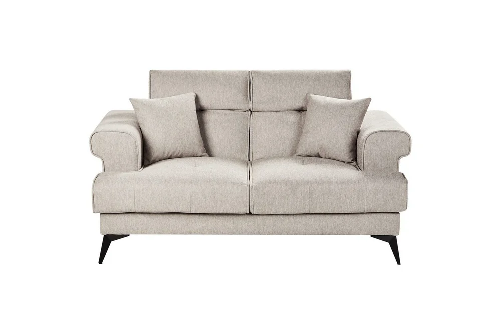 2-sitssoffa Beliani Skive Beige Beige v:9858445 2-sitssoffa Beliani Skive Beige Beige v:9858445
