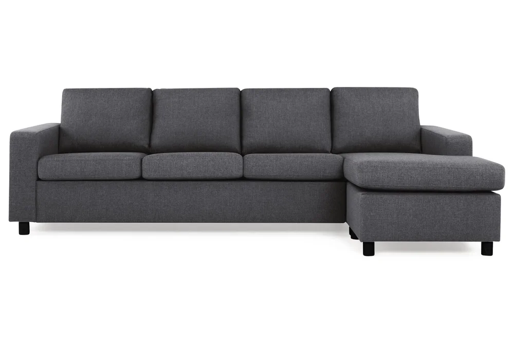 Crazy 4-seters Vendbar L-formet Sjeselongsofa i Stoff v:1873641