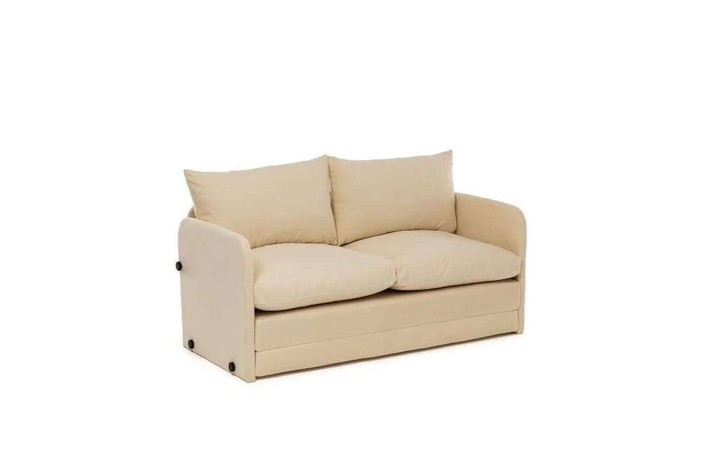 2-seters sovesofa Rubby (148 x 70 x 66 cm) Krem v:7183730 2-seters sovesofa Rubby (148 x 70 x 66 cm) Krem v:7183730