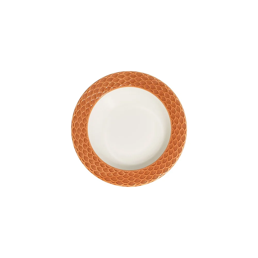 Middagsservise (24 deler) Opviq Orila Costa 24 (32 x 36 x 41 cm) Hvit oransje v:1137756